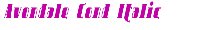 Avondale Cond Italic
